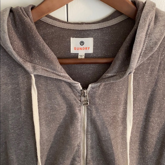 Sundry Tops Sundry Hoodie Zip Up Poshmark